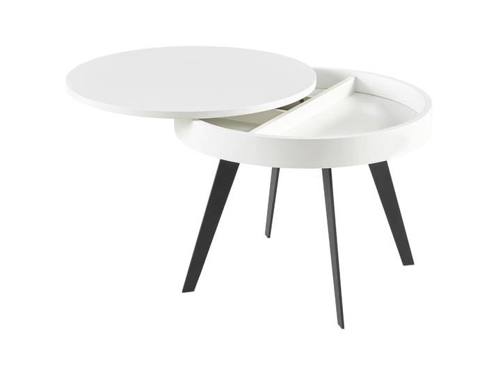 COUCHTISCH Ruby Weiß HG, Schwarz