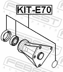 Febest Lager, Antriebswelle Kit-E70 Für Bmw