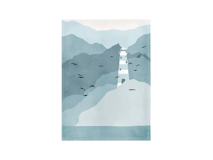 Geschirrtuch Chic Mic Lighthouse 50 x 70 cm , blau (bunt), B:50cm L:70cm, 100% Baumwolle, Geschirrtücher, Geschirrtuch
