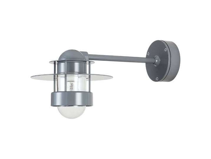 Albertslund Wandleuchte Grau Lang E27 - Louis Poulsen - Design - Metall - Einflammig