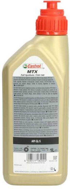 Getriebeöl CASTROL 15F1F5 MTX FULL SYNTHETIC 75W140 1L