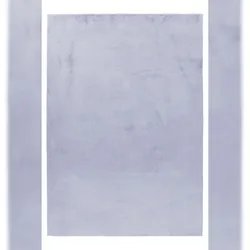Teppich Schlafzimmer Unifarben Elegant Waschbar Strapazierfähig Wohnzimmer Esszimmer Silber 160x230 cm – NECKAR von Kadima Design