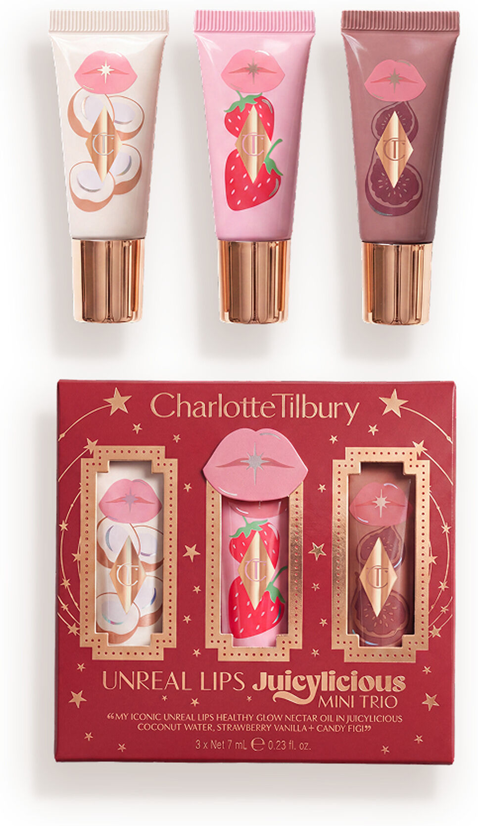 Unreal Lips Juicylicious Mini Trio - Mini Lip Kit Charlotte Tilbury 13359 Unreal Lips Juicylicious Mini Trio Size: