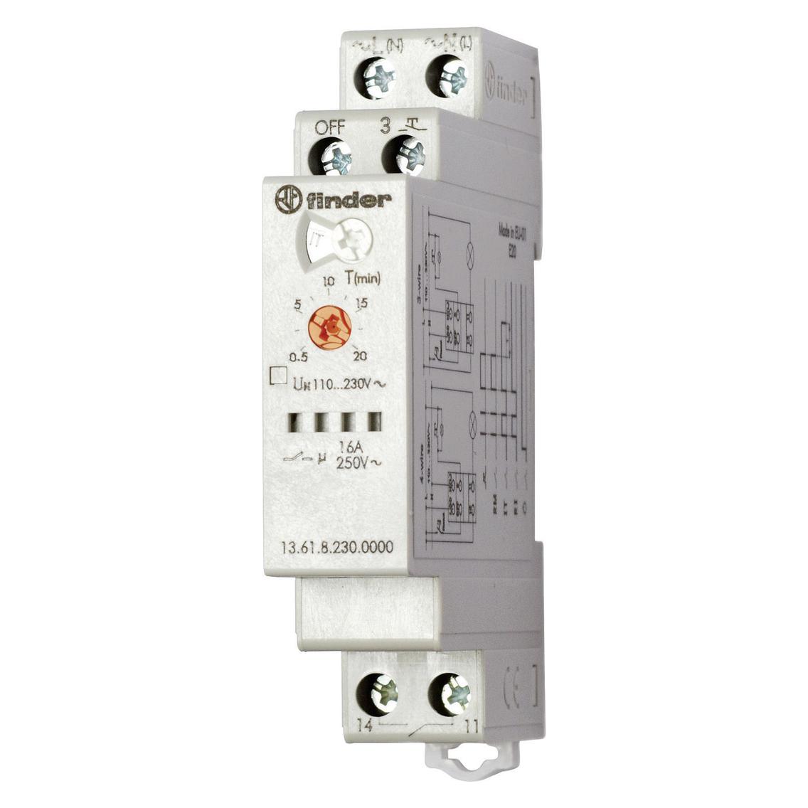 Finder Relay multifunction, 16A 1 NO, 230vac (13.61.8.230.0000)