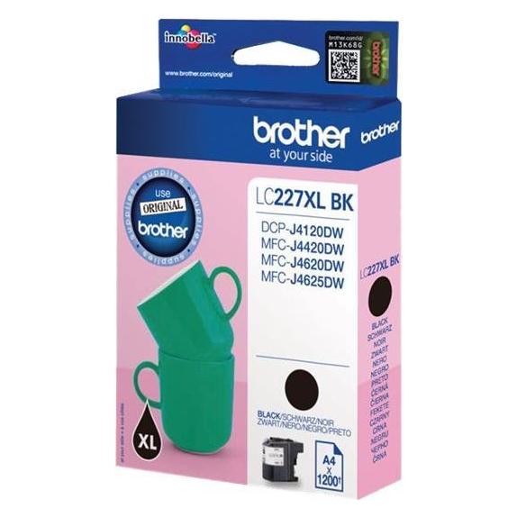 Brother LC227XLBK - Schwarz - Original - Blister mit akustischem/elektromagnetischem Ala (BK) (LC227XLBKBP)