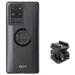 SP Connect Komplettpaket Motorrad Bundle am Rückspiegel montiert - Samsung S20 Ultra