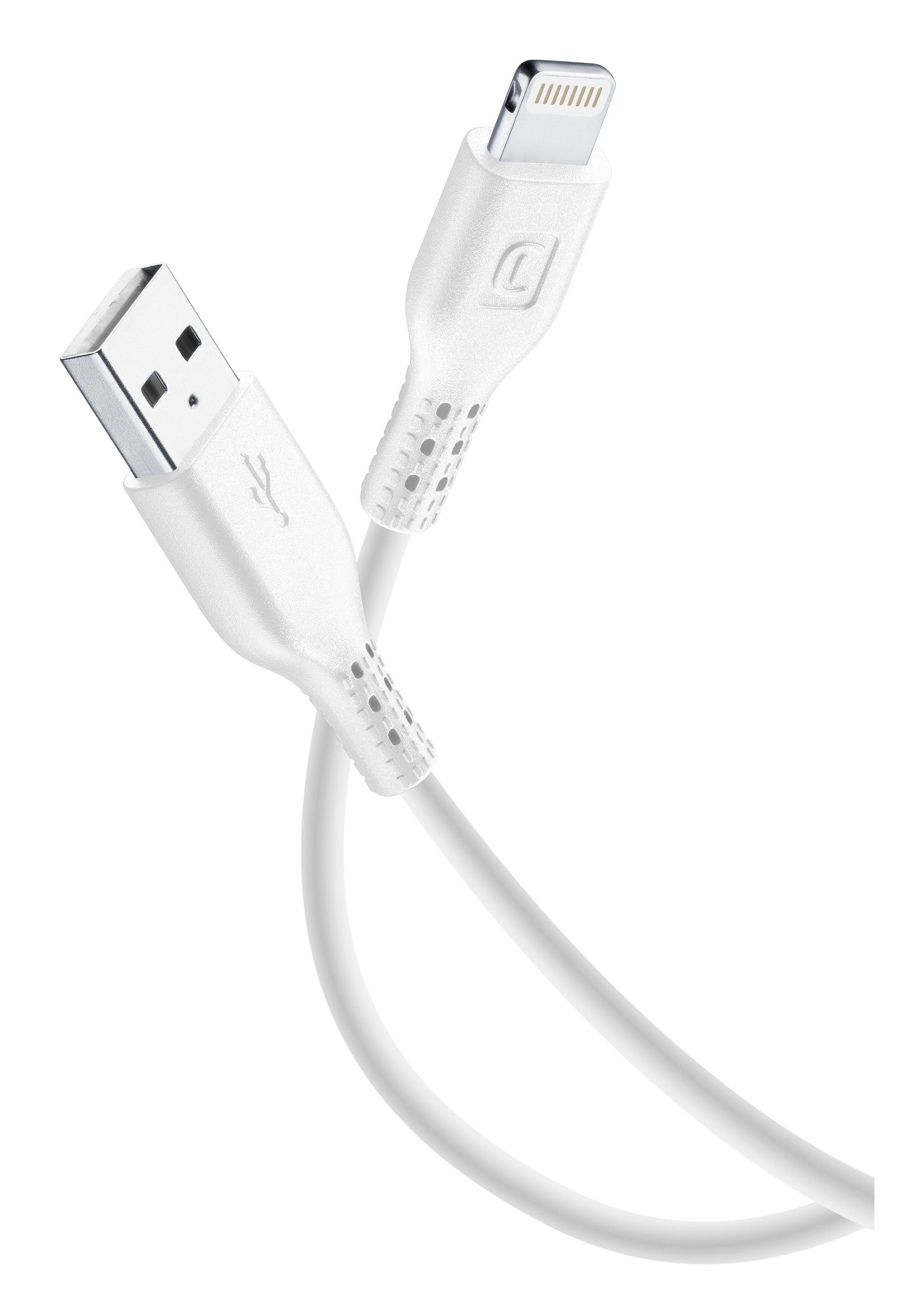 Cellular Line Lightning auf USB A bis 12 W 2 m Power Cable (Weiß)