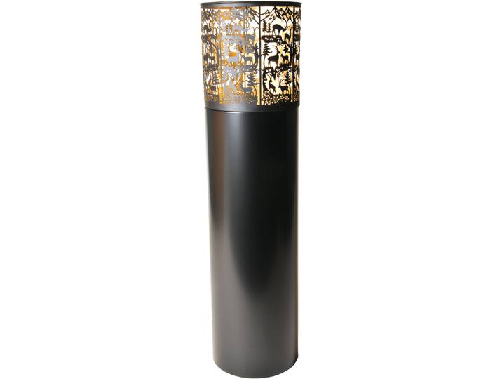 Windlicht Tia - Farbe: schwarz - Material: Metall - 142