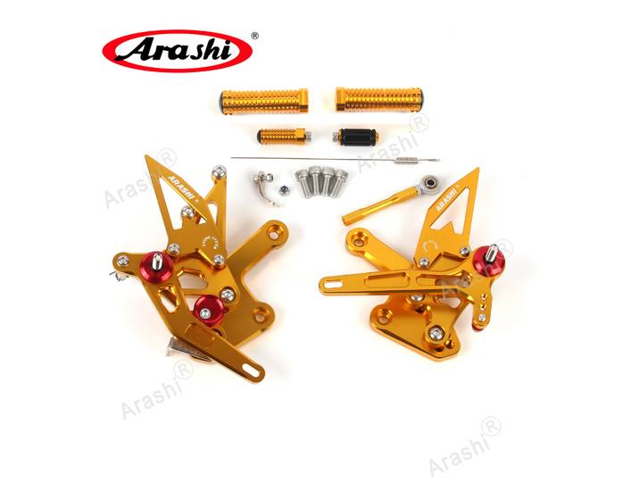 Arashi Repose-pieds réglable pour KAWASAKI Ninja ZX4R 2023 ZX-4RR 2022 2023 2024 Repose-pieds Arrière ABS ZX-4R 23 ZX4RR 22-24