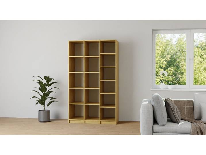 Hohes Regal 50 cm tief Eiche Natur geölt