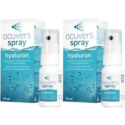 Ocuvers spray hyaluron Augenspray mit Hyaluron 2x 2x15 ml Spray