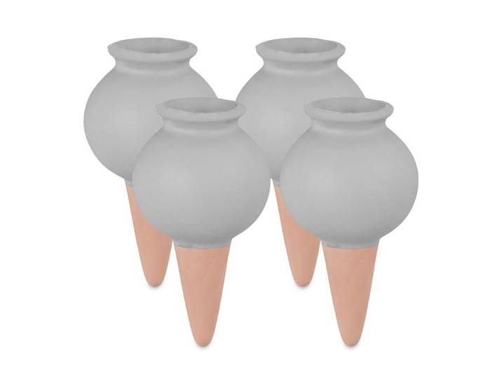 Relaxdays Graue Tonkegel im 4er Set