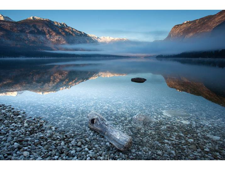 Fototapete PAPERMOON Photo-Art BOR, BOHINJS RUHIGKEIT , bunt, B:3m L:2,23m, Vlies, Tapeten, Fototapete