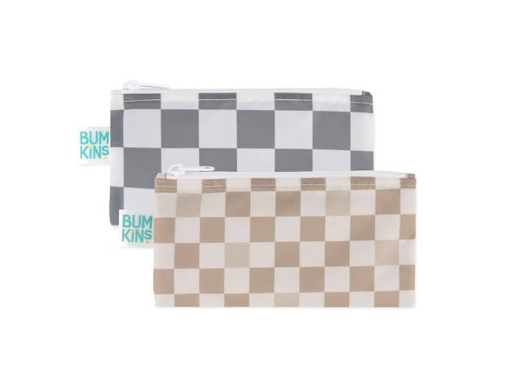 Bumkins Herbruikbare snackzakjes Small (2 stuks) - Double Check