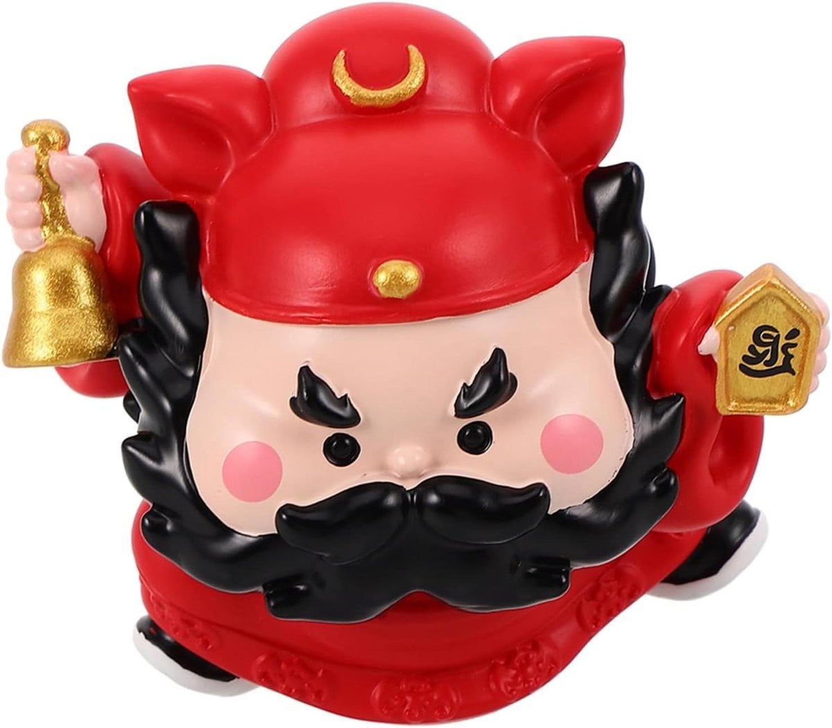 Chinees Decor Ornament Feng Shui Beeldje Rood - Hoogte: 7 cm