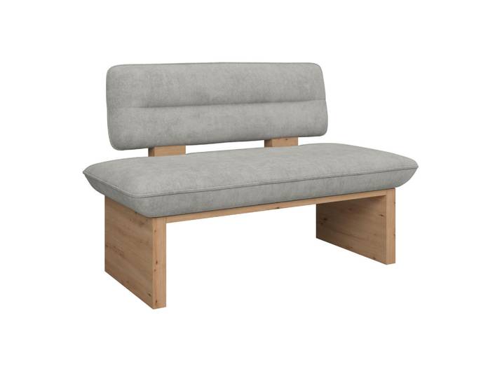 James Wood Sitzbank, Hellgrau, 160x87x67 cm, Esszimmer, Bänke, Sitzbänke