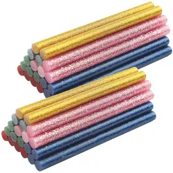 Funkelnde Niedrigtemperatur-Klebesticks mit Glitzer, 40 Stck., Verleihen Sie Ihren Bastelprojekten einen magischen Touch
