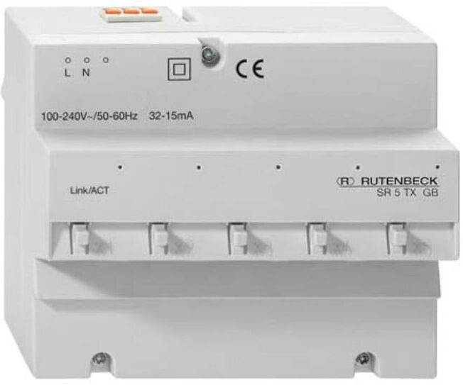 Rutenbeck Gigabit-Switch für REG Montage SR 10TX GB (23510505)