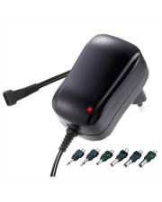 ShiverPeaks Steckernetzteil universal 3-12V einstellbar/0.6A mit Steckleiste stabilisiert, (60031-1)