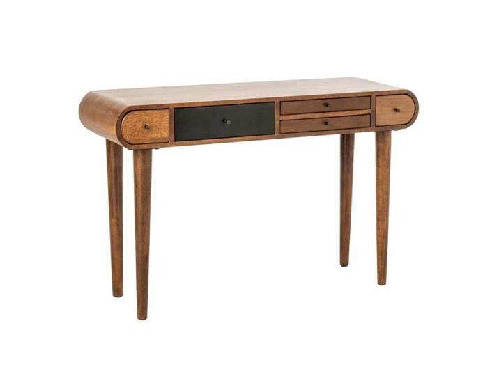 Console 5 Tiroirs en Bois  Sixty  120cm Naturel