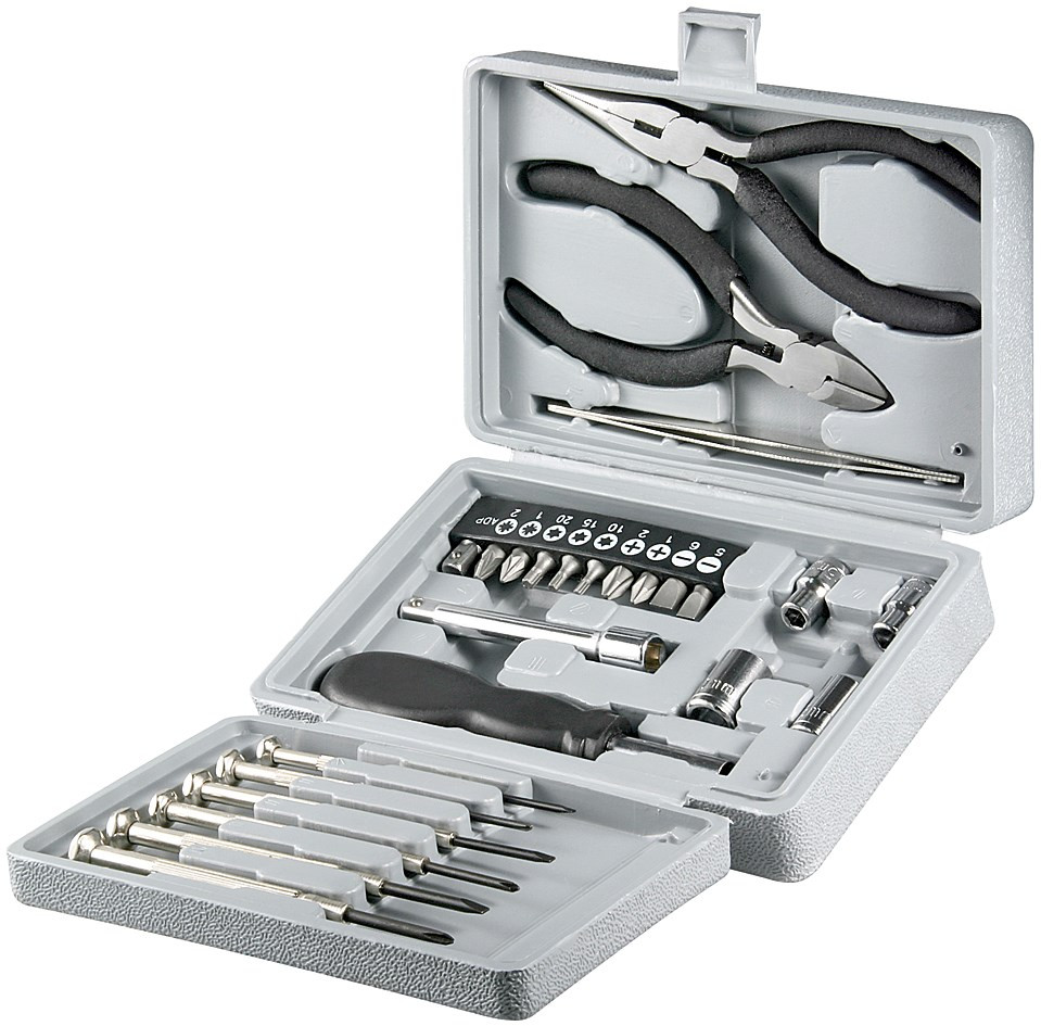 Fixpoint 77093 Universele fijnmechanicerset met 25-delige klapbox