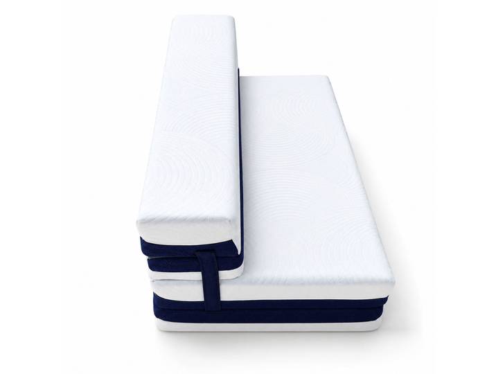 Matelas Pliable - Chauffeuse Convertible En Mousse\, 12019015 Cm\,matelas Pliant 4 Parties\, Mousse Épaisse 15 cm\, Lavable\, Pour Adulte
