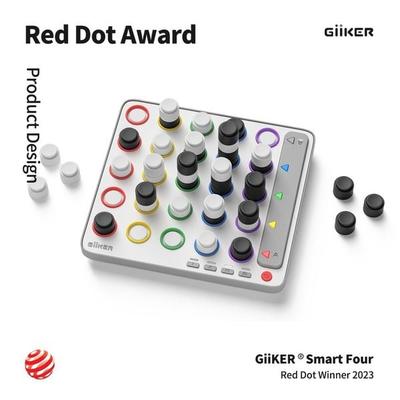GiiKER Smart Four Elektronisches 3D Vier-in-einer-Reihe Logikspiel für Kinder & Erwachsene