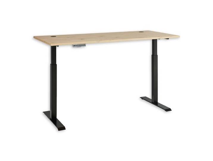 Memphis Schreibtisch höhenverstellbar elektrisch Artisan Eiche Graphit