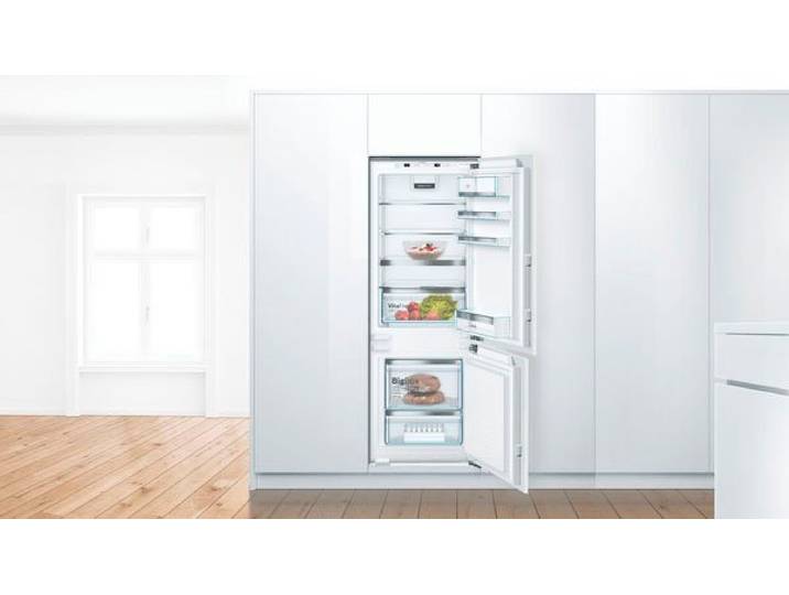 BOSCH Einbaukühlgefrierkombination 6 KIS77ADD0, 157,8 cm hoch, 55,8 cm breit, Lebensmittel bleiben länger frisch dank VitaFresh