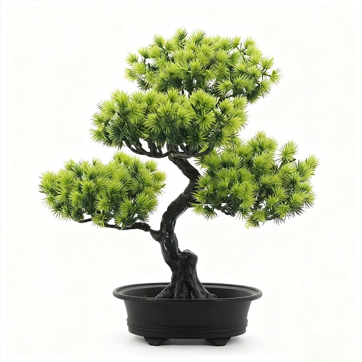 Realistische kunstmatige bonsai plant in pot voor zen decoratie