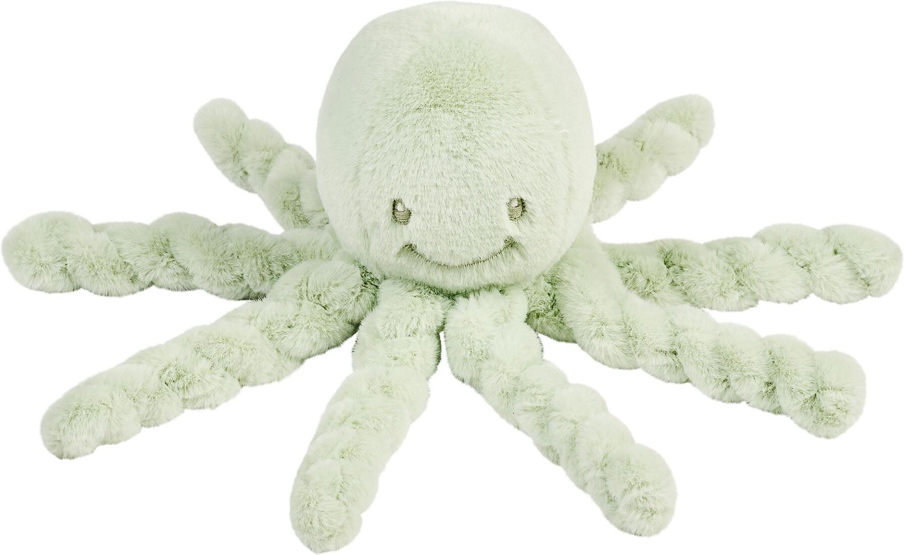 Nattou Peluche pulpo mini colec. Lapidou.  (9 X 9 X 22 Cm) Verde anticuario