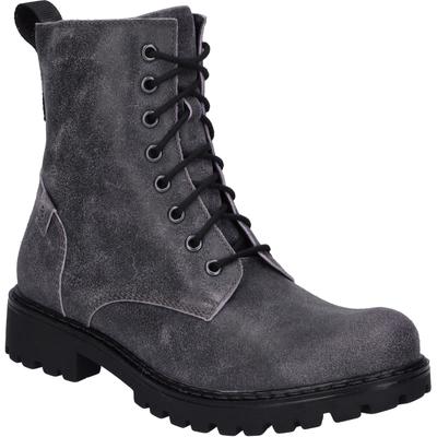 Stiefel JOSEF SEIBEL "Marta 16, asphalt-viola", Damen, Gr. 40, grau (asphalt, viola), Obermaterial: 100% Rindsleder Leather cow., Schuhe Stiefel