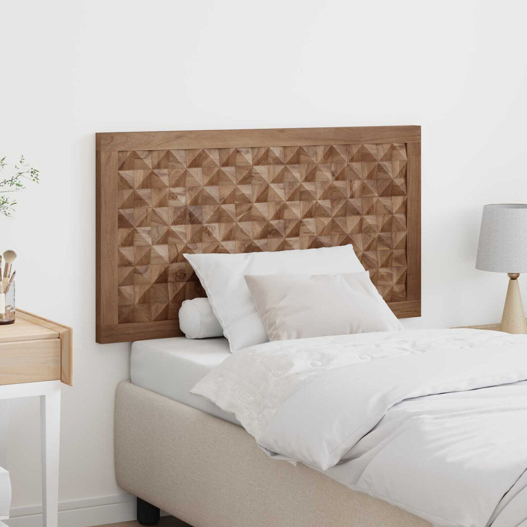 Brambly Cottage Solid Wood Panel Headboard Natural 100 x 200cm