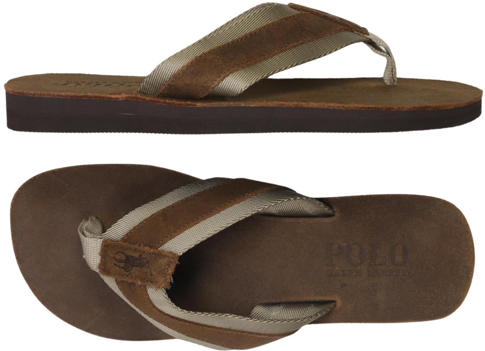 Polo Ralph Lauren Damen Sandalen, Braun, Gr. EU 39, Leder - Second Hand