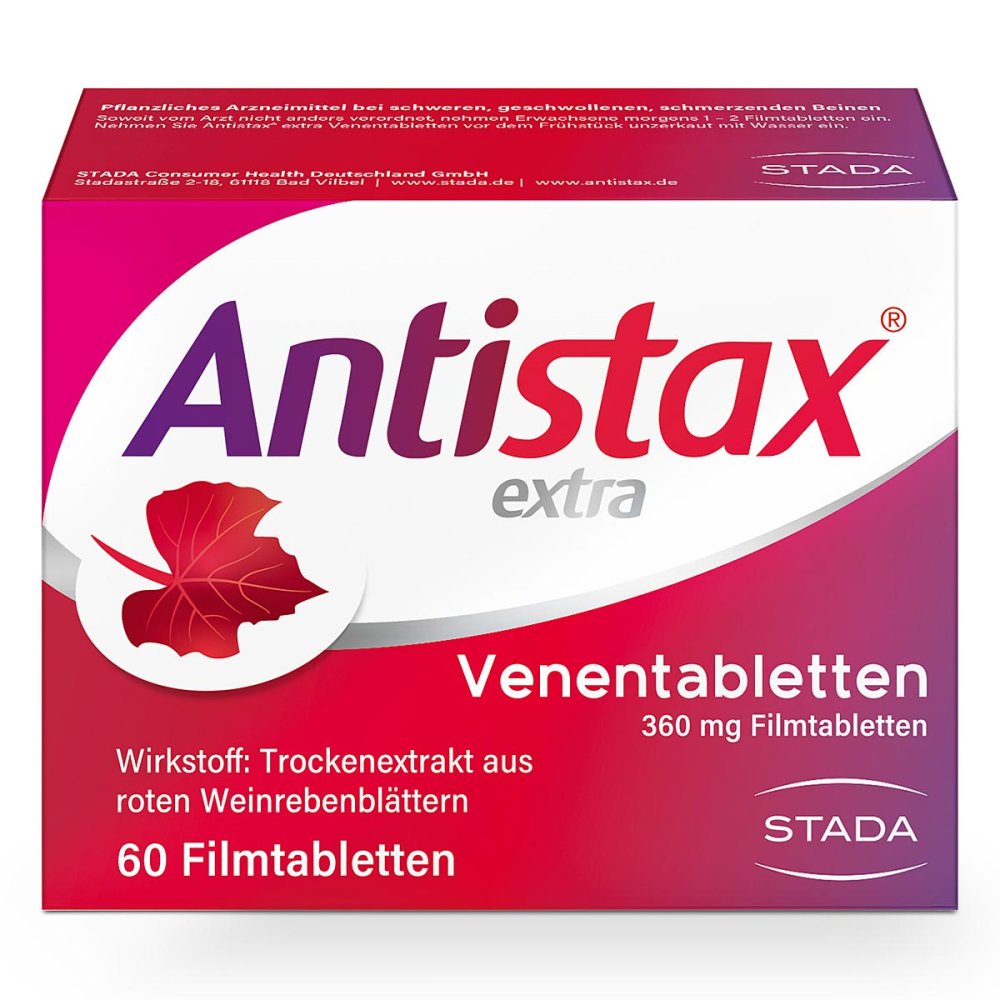 STADA Consumer Health Deutschland GmbH Antistax® extra Venentabletten bei Venenschwäche 00002335