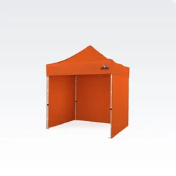 Marktzelt 2x2m - mit 3 Wänden - Orange
