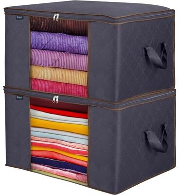 Royale USA Royale Clothes Storage Organizer Bag with Handle - 90L Capacity
