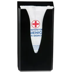 Hygienebeutelspender Orgavente NOIR ABS schwarz geeignet für 200 Papierbeutel