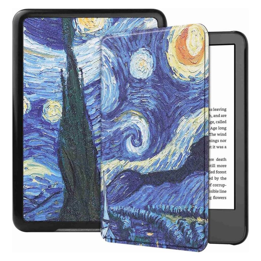 Cover-Discount Kindle 2022 (6.0 / 11.Gen.) - Schutzhülle Etui Nachthimmel (Amazon Kindle 2022) (660201818H)