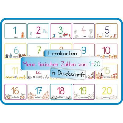 Meine tierischen Zahlen von 1-20 in Druckschrift, Sonstige von Helga Momm, E & Z Verlag GmbH