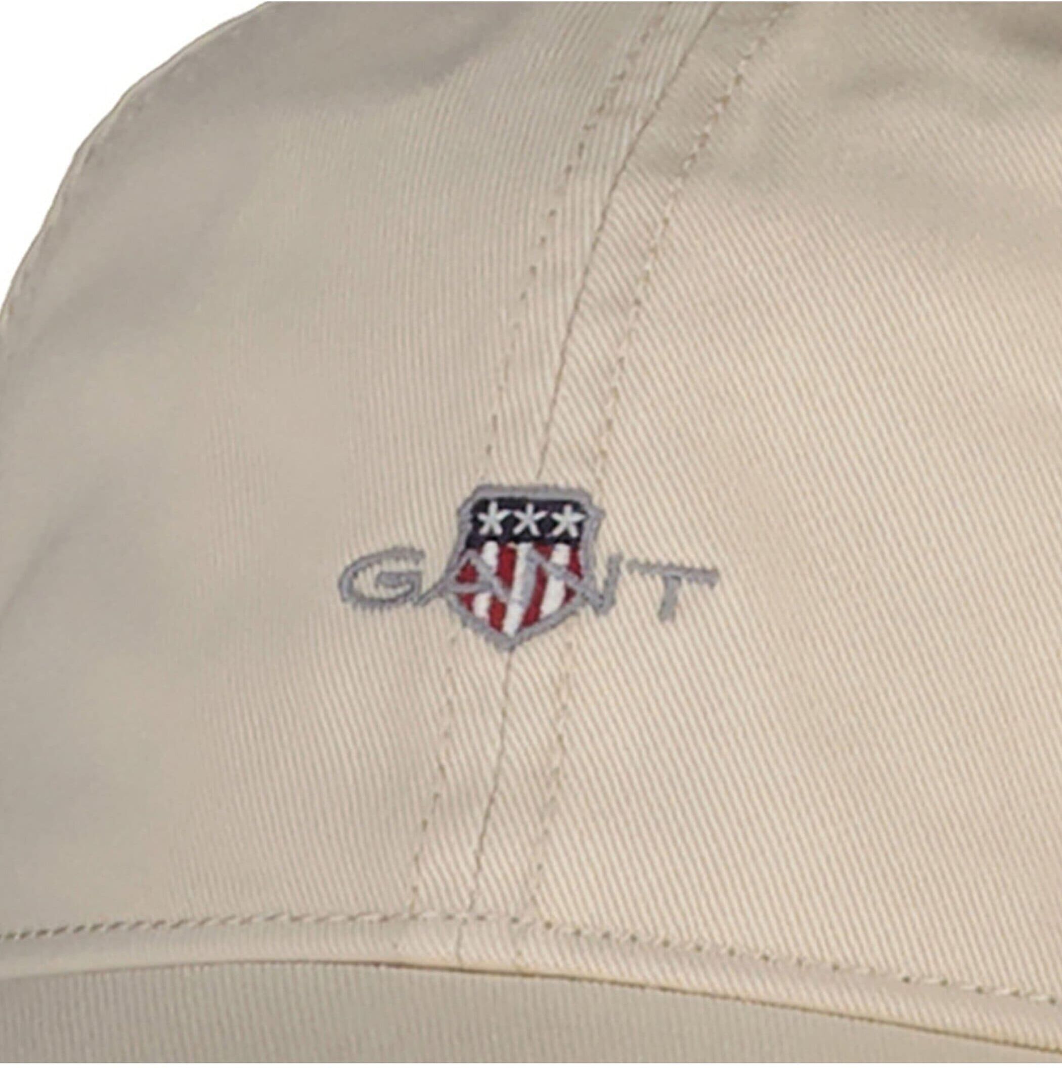 Snapback Cap GANT "Cap Shield Cotton Twill Cap", Herren, beige, Obermaterial: 100% Baumwolle CO., Caps Snapback Cap