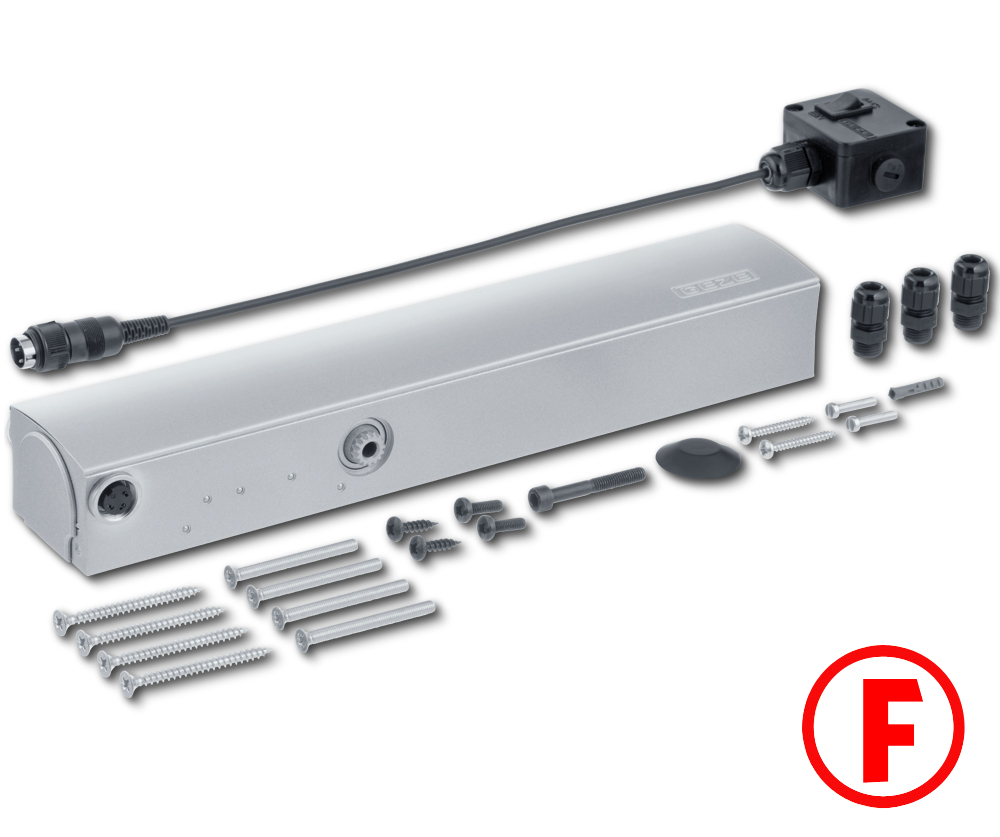Oben-Türschließer GEZE TS 4000 E, Aluminium 105211