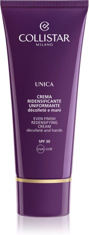 Collistar Unica Even Finish Redensifying Cream crème raffermissante buste et décolleté SPF 30 75 ml