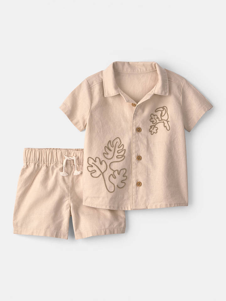carter's 2tlg. Outfit in Beige - 74