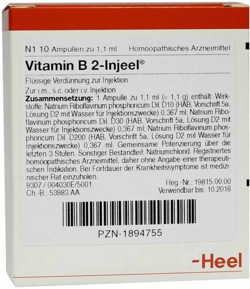 Vitamin B2 Injeel Ampullen