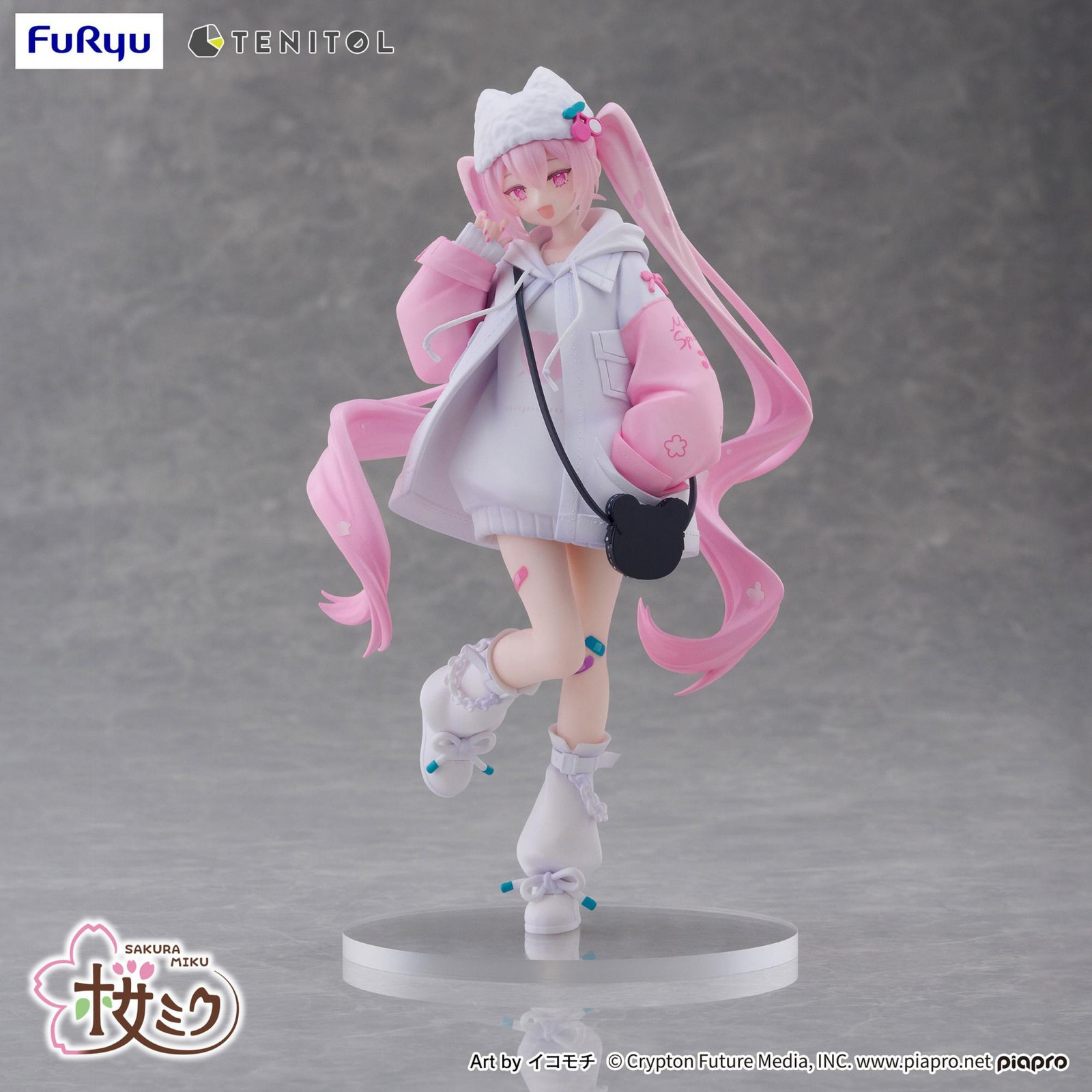 FuRyu Hatsune Miku Tenitol Sakura Miku PVC-beeldje, 19 cm