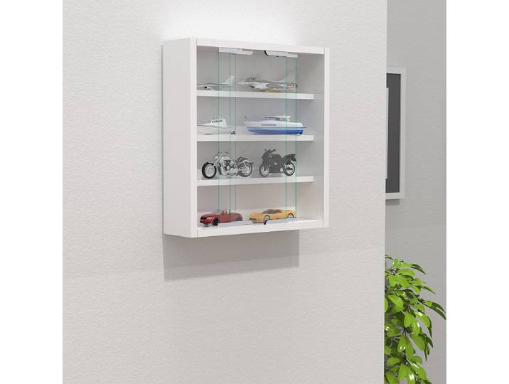 Vitrine suspendue Agisa 37 x 40cm Blanc/Blanc