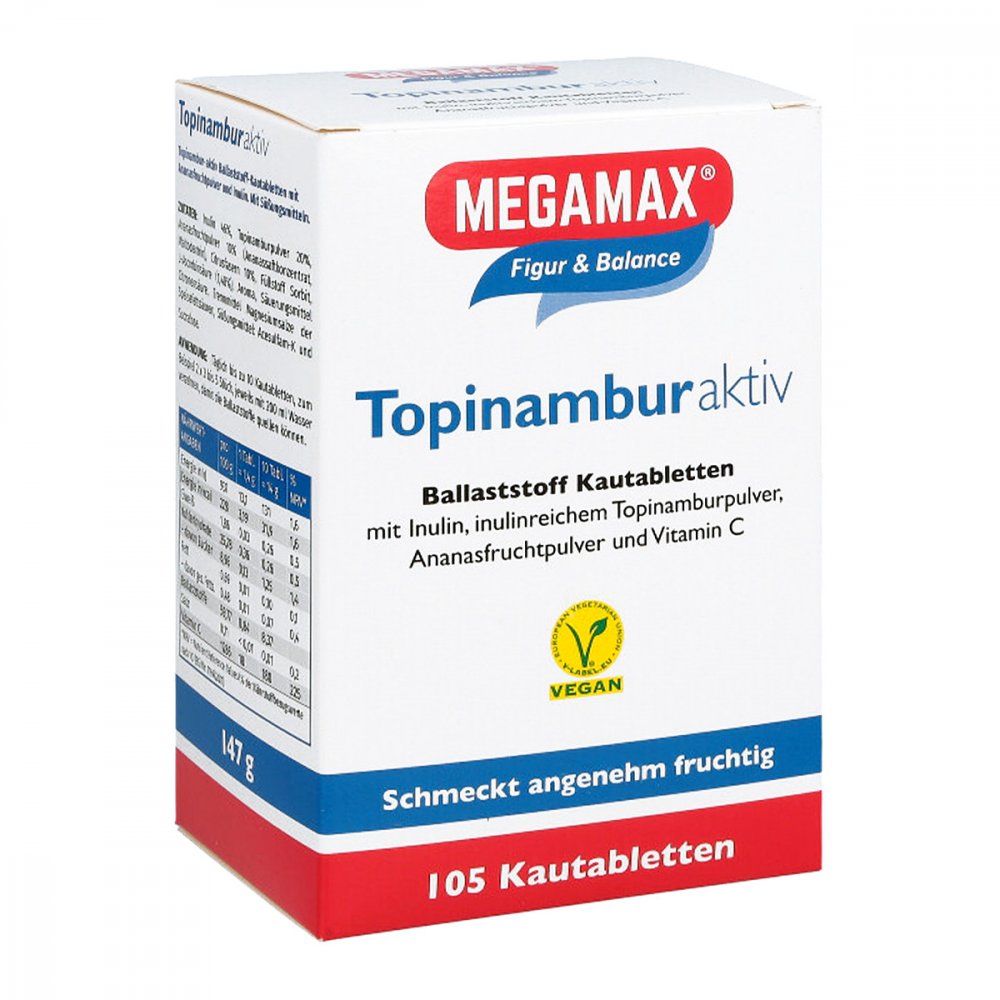 Megamax B.V. Topinambur Aktiv Megamax Kautabletten 01226545