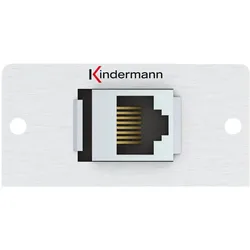 Kindermann, Zubehör Elektroinstallation, Konnect 50 alu - Modulares Faceplate-Snap-In