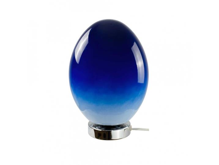 Lampe à poser en verre & métal